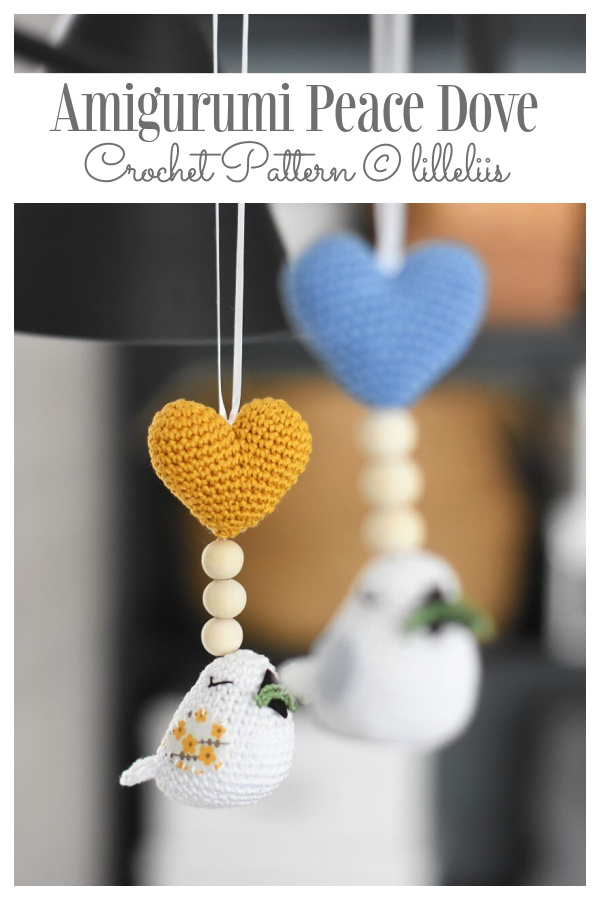 Amigurumi Peace Dove Ornament Free Crochet Pattern