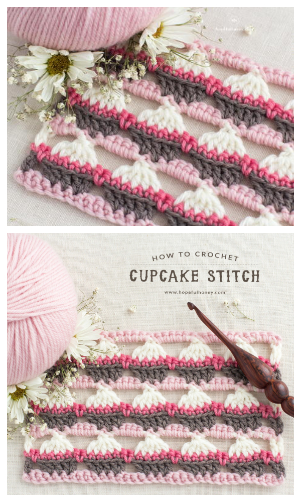 Cupcake Stitch Free Crochet Pattern + Video