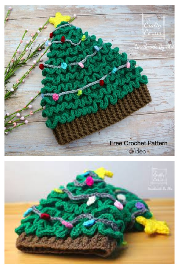 Christmas Tree HAT for ALL Free Crochet Patterns