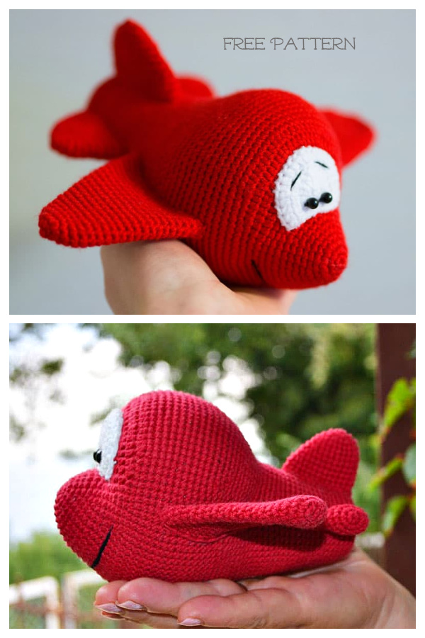 Crochet Carton Airplane Amigurumi Free Patterns