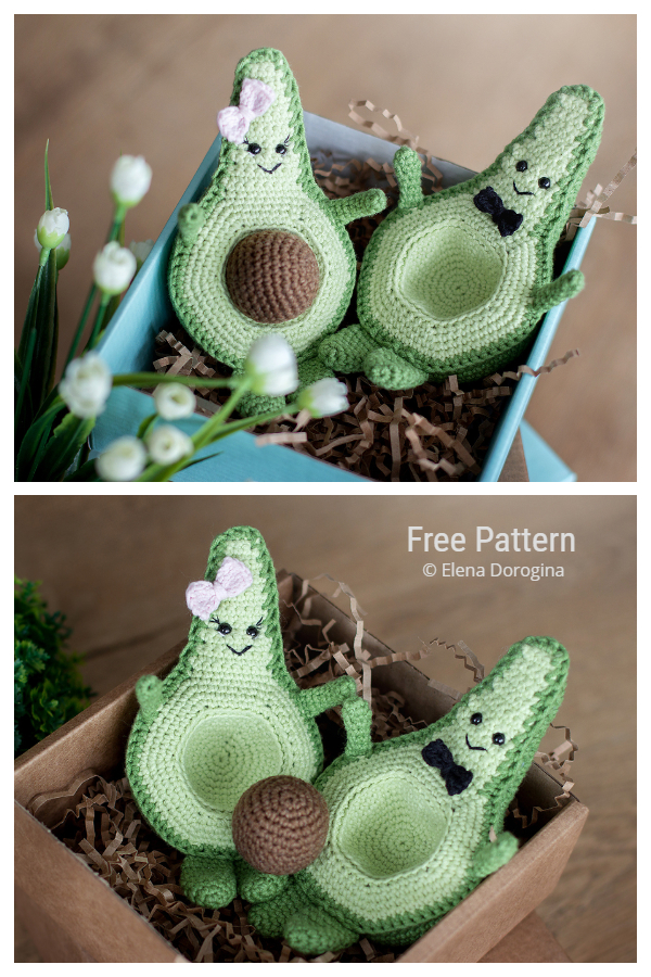 Crochet Avocado Toy Amigurumi Free Patterns