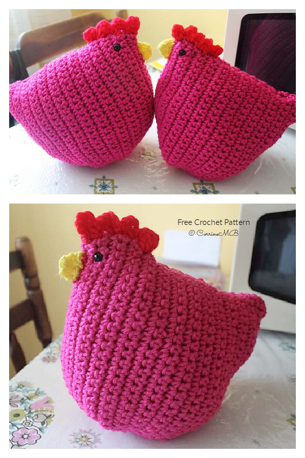 Chicken Critter Toy Free Crochet Patterns