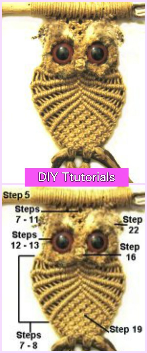 DIY Macrame Owl Tutorial Step by Step 