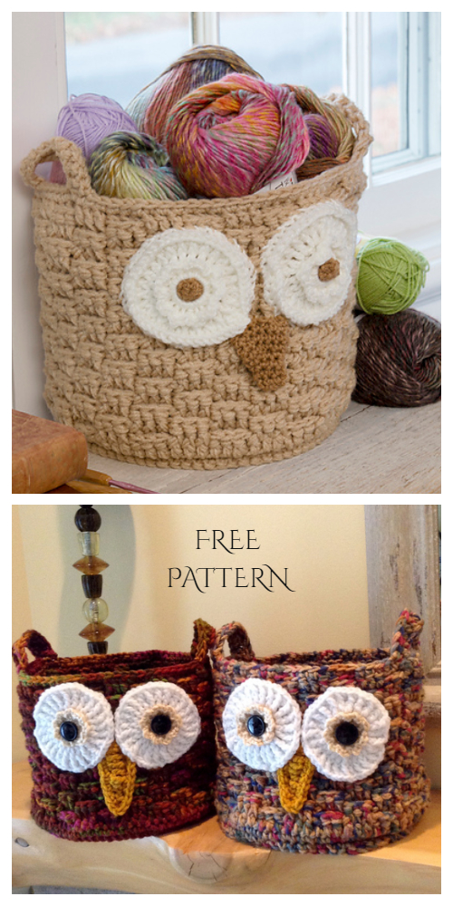 Crochet It’s a Hoot Owl Container Free Pattern with Video