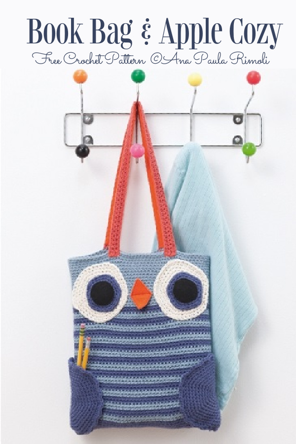 Book Bag & Apple Cozy Free Crochet Patterns