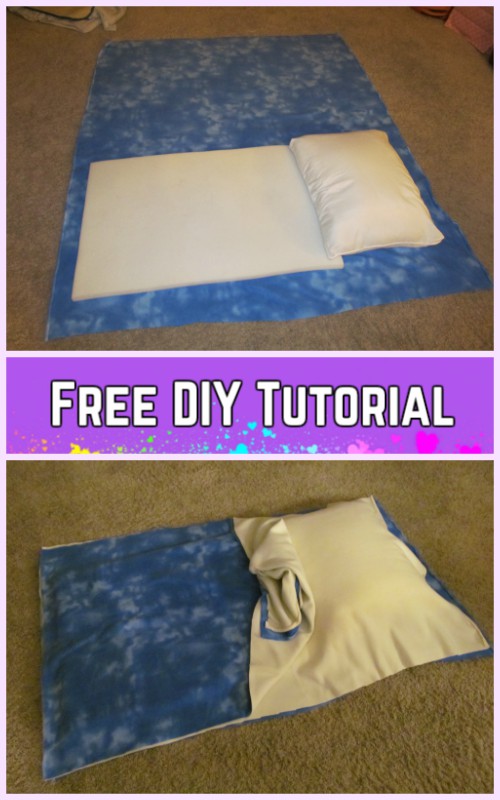 DIY Baby Pillowcase Sleeping Bag Nap Mat Tutorials