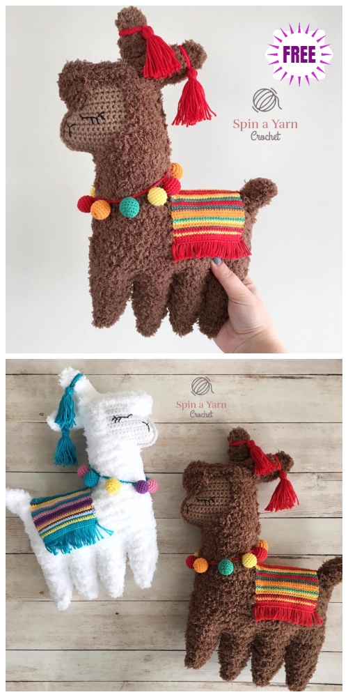 Crochet Ragdoll Llama Animal Toy Softies Amigurumi Free Patterns
