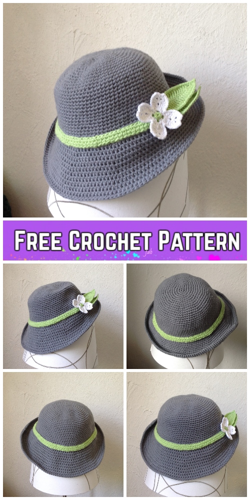 Spring Hat Crochet Free Pattern
