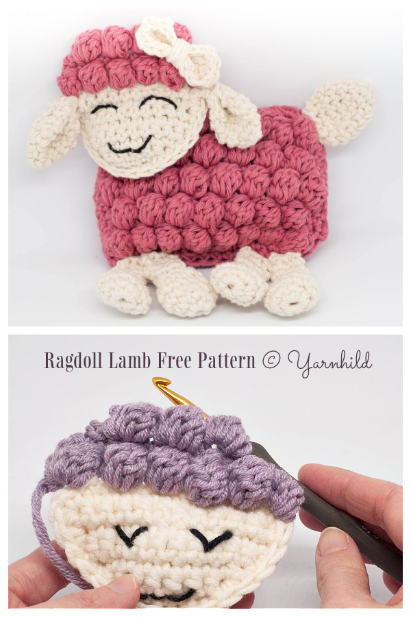 Crochet Bobble Ragdoll Lamb Amigurumi Free Patterns