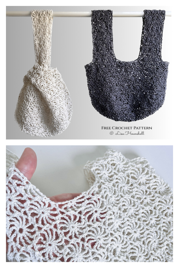 Wagon Wheel Knot Bag Free Crochet Pattern