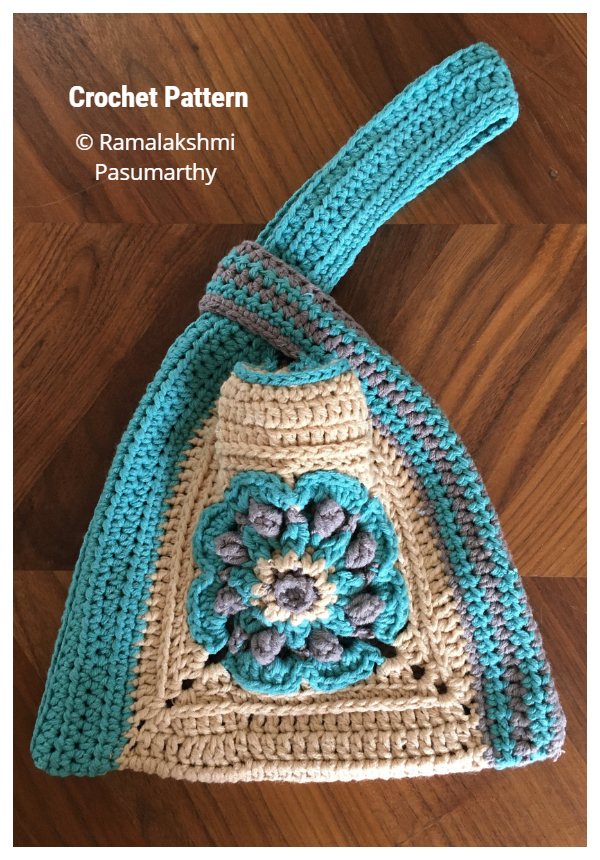 Granny Square Knot Bag Crochet Pattern