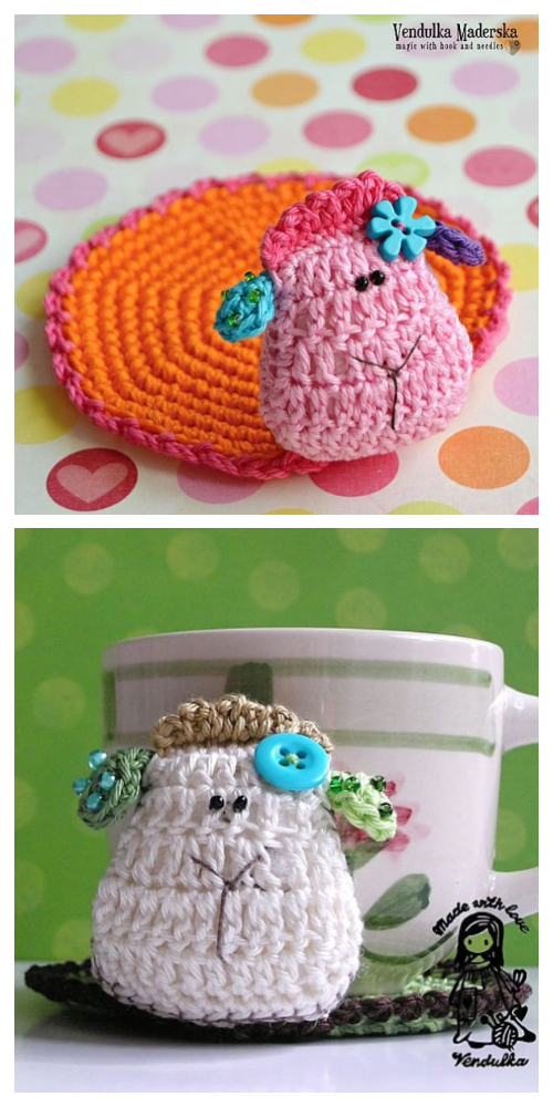 Sheep Coaster Free Crochet Patterns & Paid