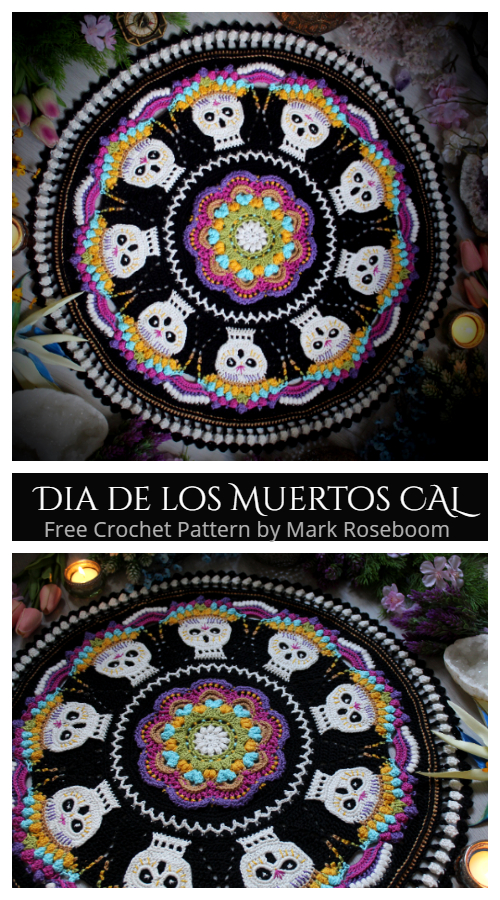Dia de los Muertos Doily Free Crochet Patterns