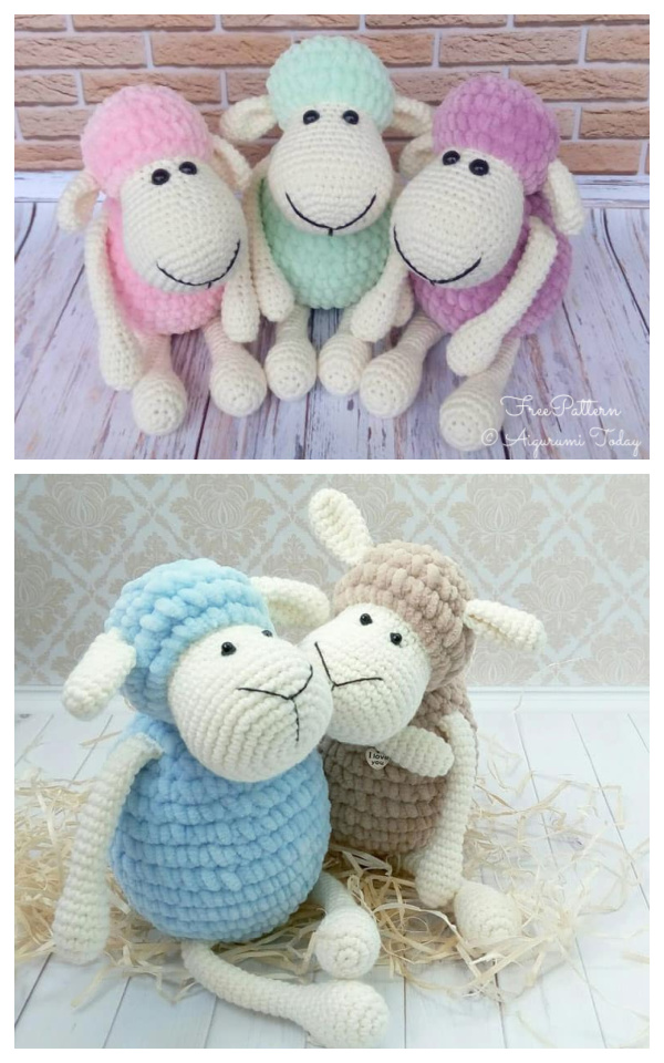 Crochet Sheep Toy Plush Amigurumi Free Patterns