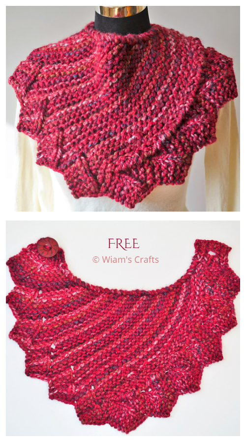 Knit Dragon Fire Cowl Free Knitting Pattern