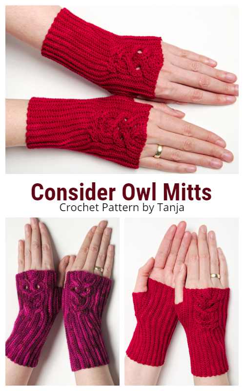 Consider Owl Mitts Crochet Patterns