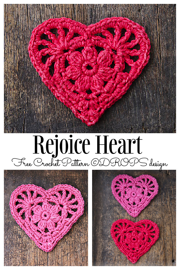Rejoice Heart Ornament Free Crochet Pattern