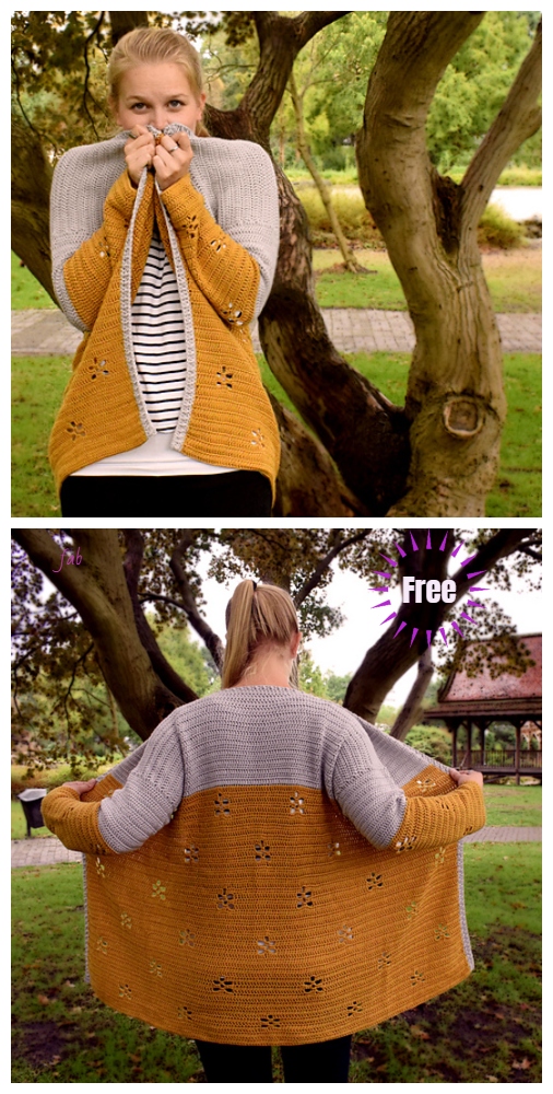 Crochet Maple Leaf Cardigan Free Crochet Pattern
