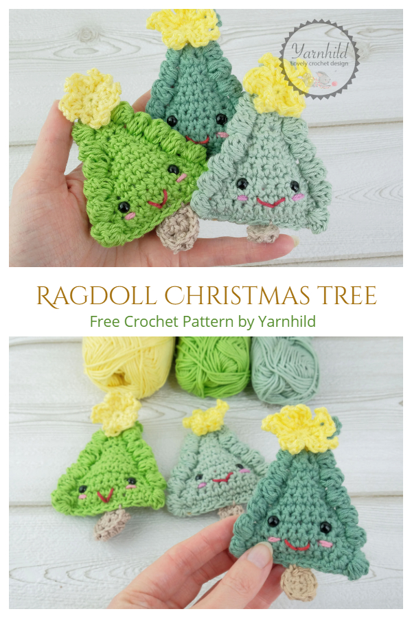 Ragdoll Christmas Tree Ornament Free Crochet Patterns