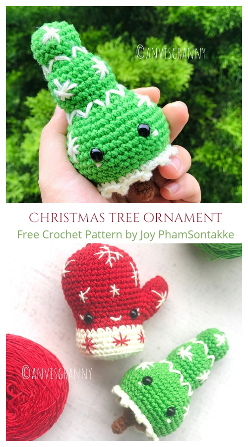 Christmas Tree Ornament Free Crochet Patterns