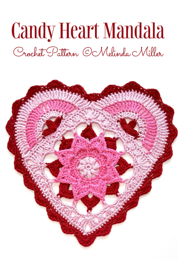 Candy Heart Mandala Crochet Pattern