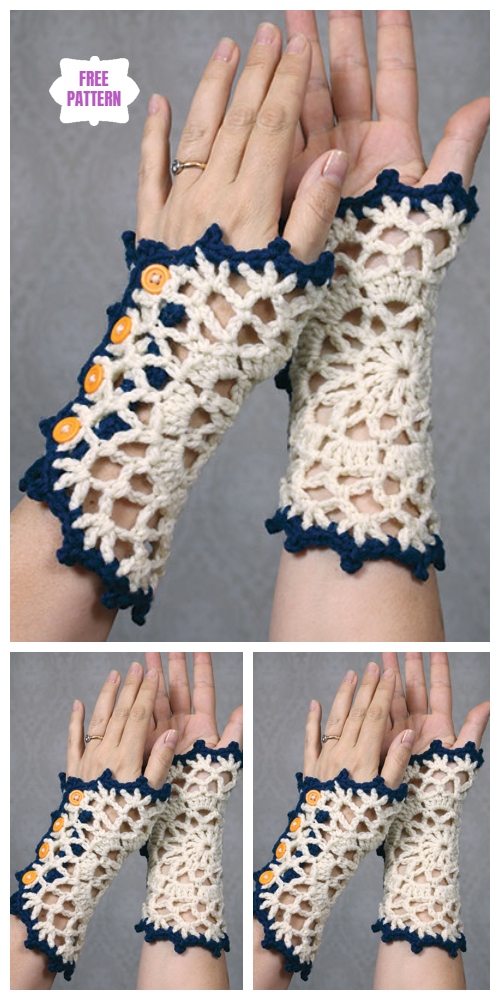 Vintage Doily Wristlets Free Crochet Pattern
