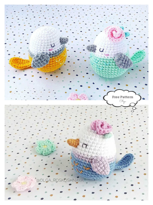 Crochet Spring Bird Amigurumi Free Pattern