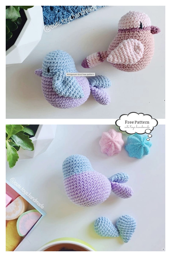 Crochet Spring Bird Amigurumi Free Patterns