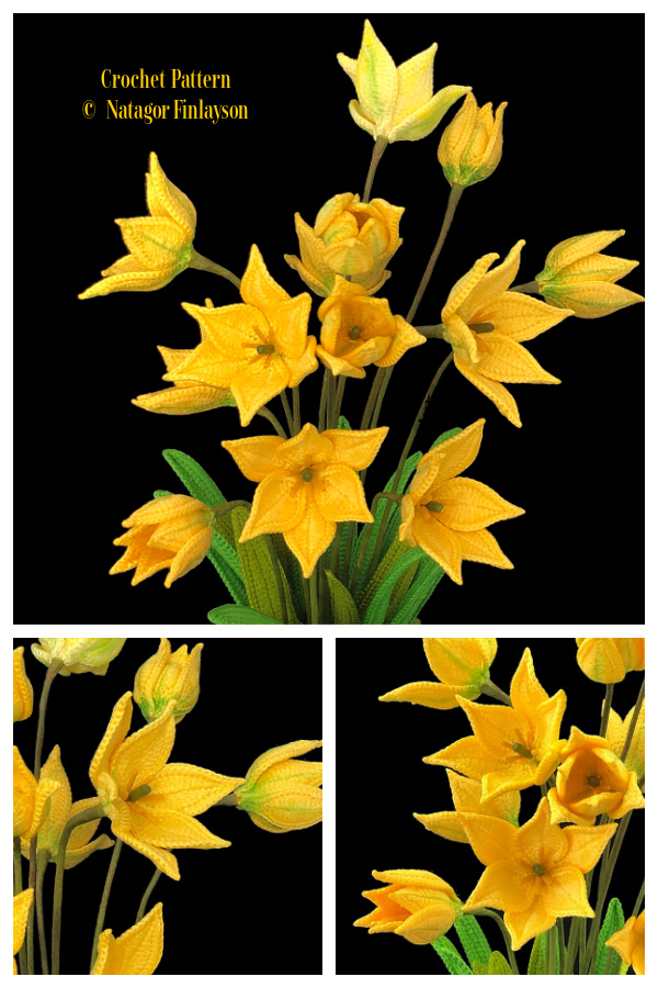 Wild Tulip Flower Crochet Patterns 