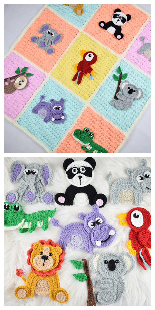 Safari Jungle Blanket Free Crochet Patterns