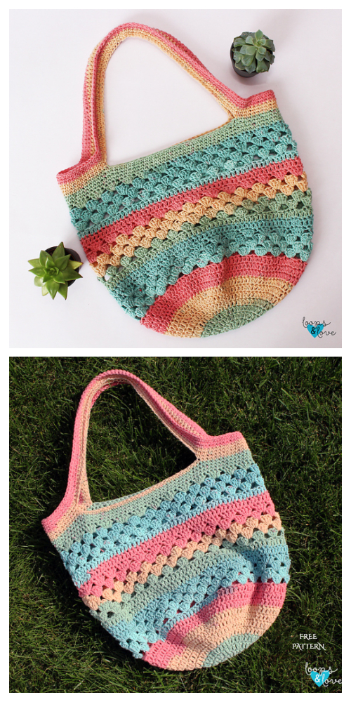 Easy Spring Market Tote Bag Free Crochet Patterns