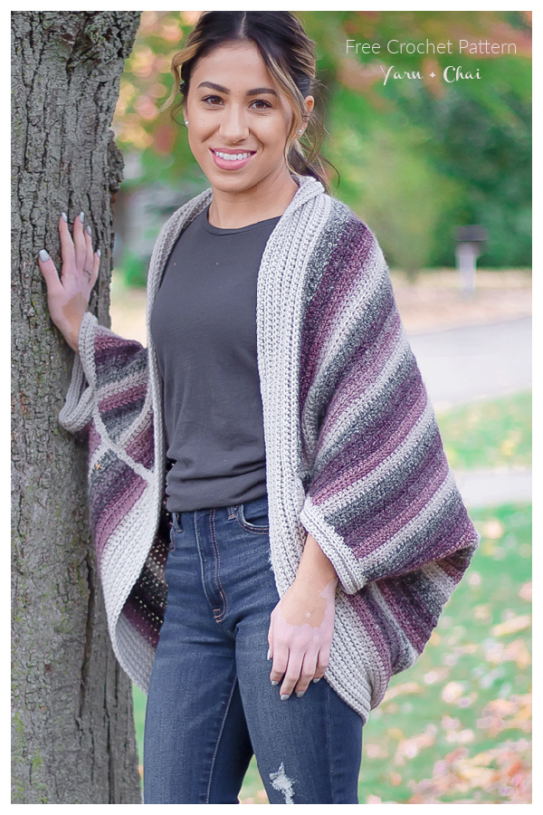 Fireside Cocoon Cardigan Free Crochet Patterns