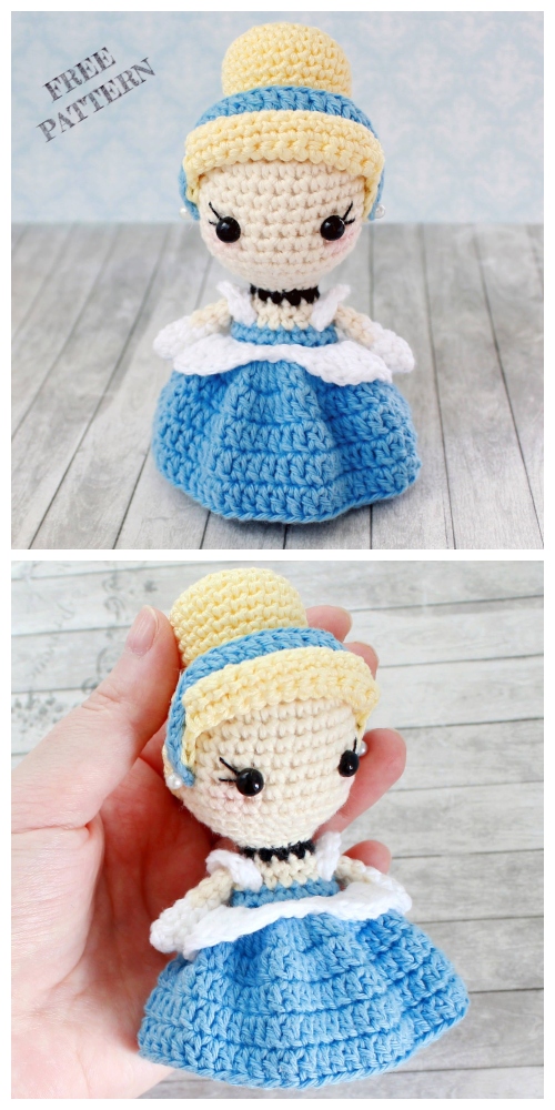 Crochet Cinderella Princess Toy Amigurumi Free Pattern