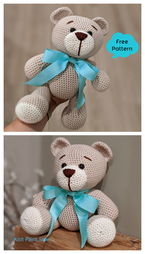 Classic Crochet Teddy Bear Amigurumi Free Patterns