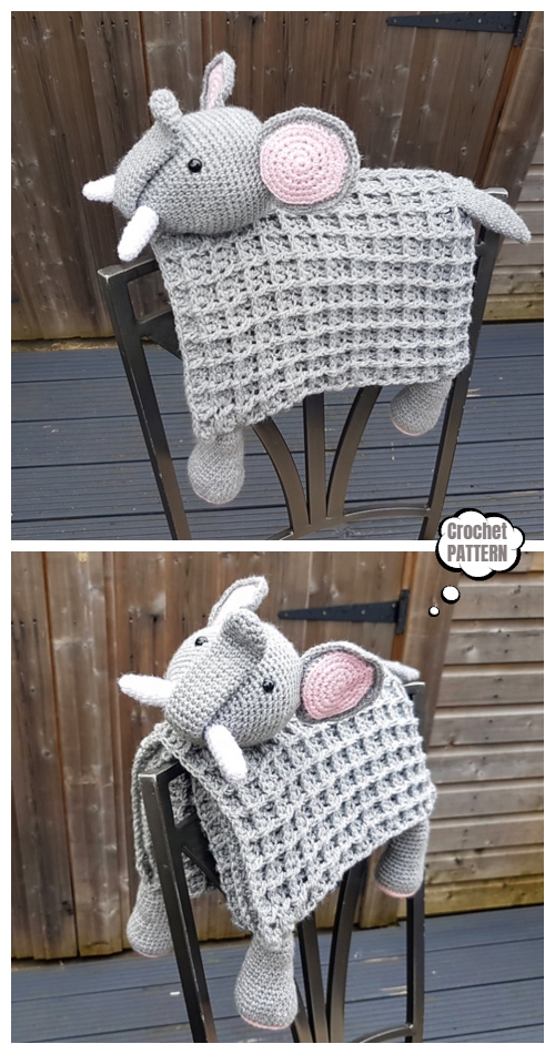 3 in 1 Safari Elephant Blanket Crochet Pattern
