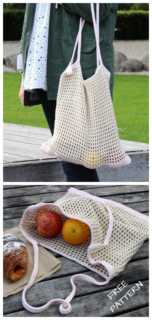 Spring Market Tote Bag Free Crochet Patterns
