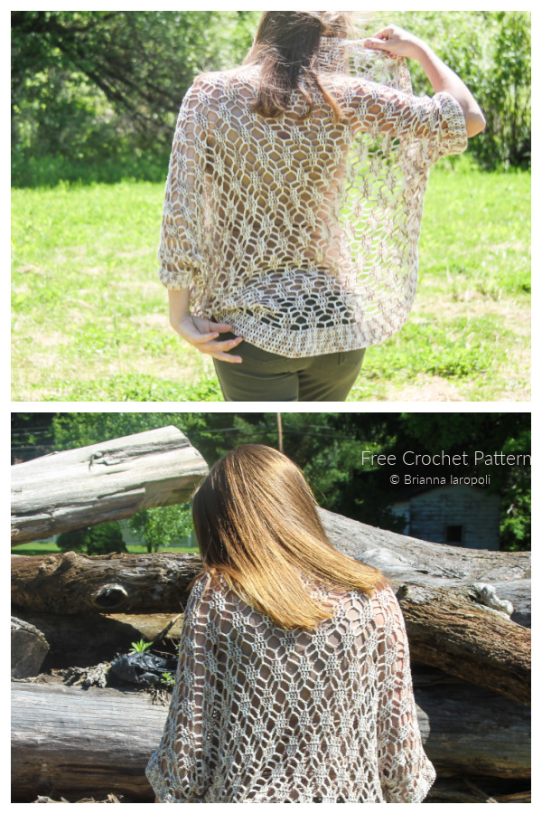 Summer Celia Cocoon Cardigan Free Crochet Patterns 