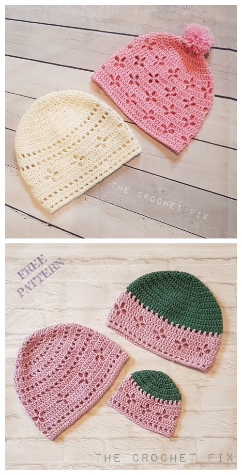Vintage Vibes Beanie Hat Free Crochet Patterns