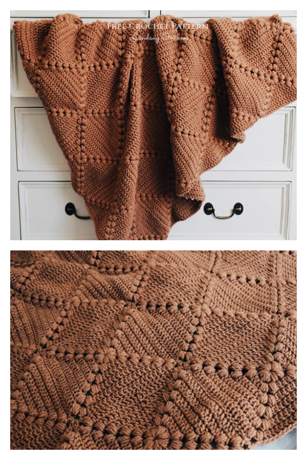 Farmhouse Granny Square Blanket Free Crochet Pattern + Video