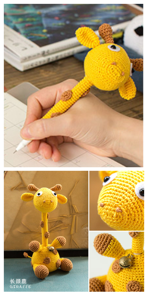 Crochet Giraffe Pen Amigurumi Free Pattern