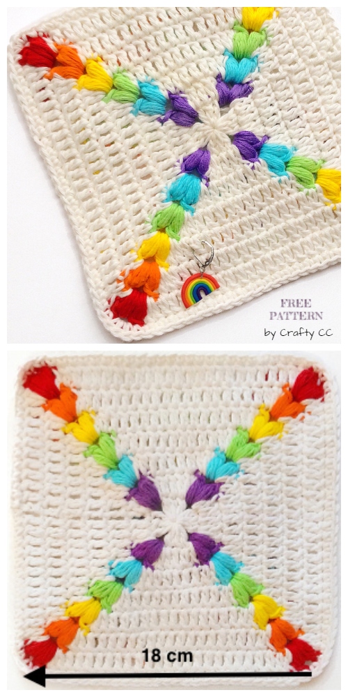 Farmhouse Granny Square Blanket Free Crochet Pattern + Video
