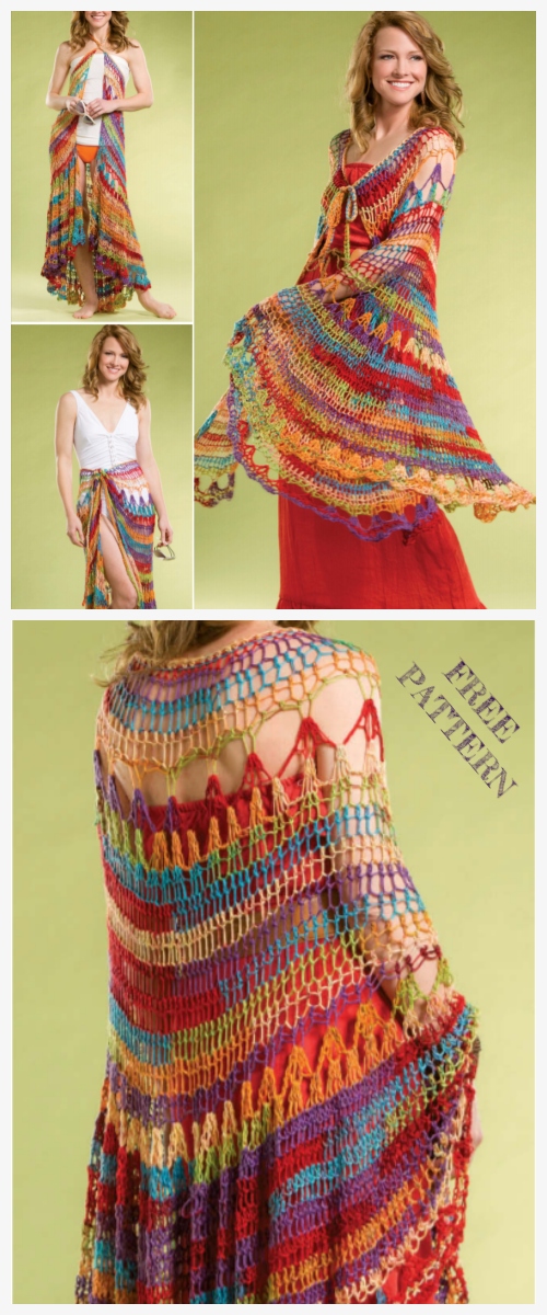 Crochet Seaside Wrap Shawl Free Crochet Pattern
