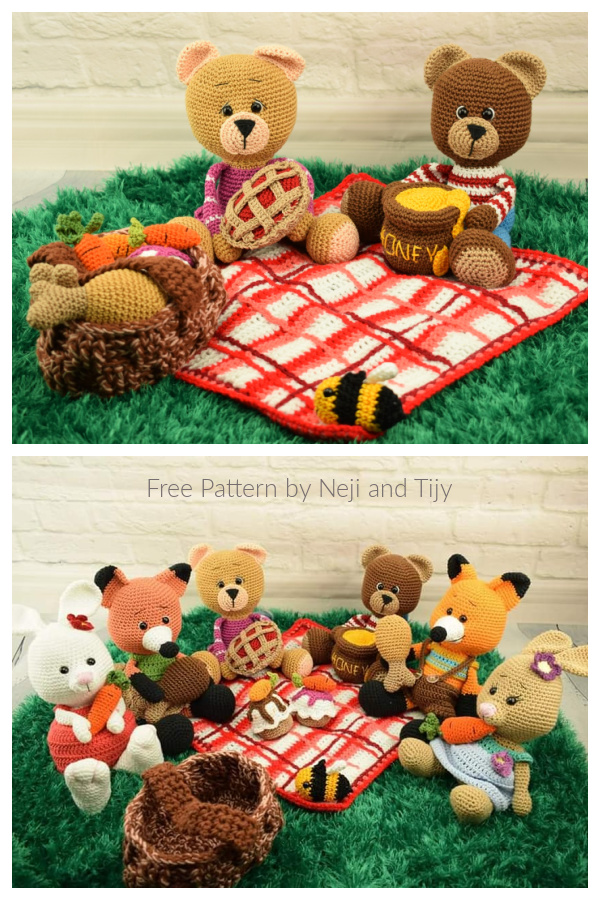 Crochet Bear Family Amigurumi Free Patterns