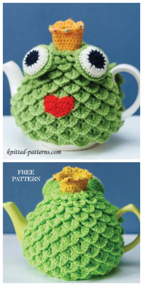 Crochet Crocodile Frog Tea Cozy Free Crochet Patterns