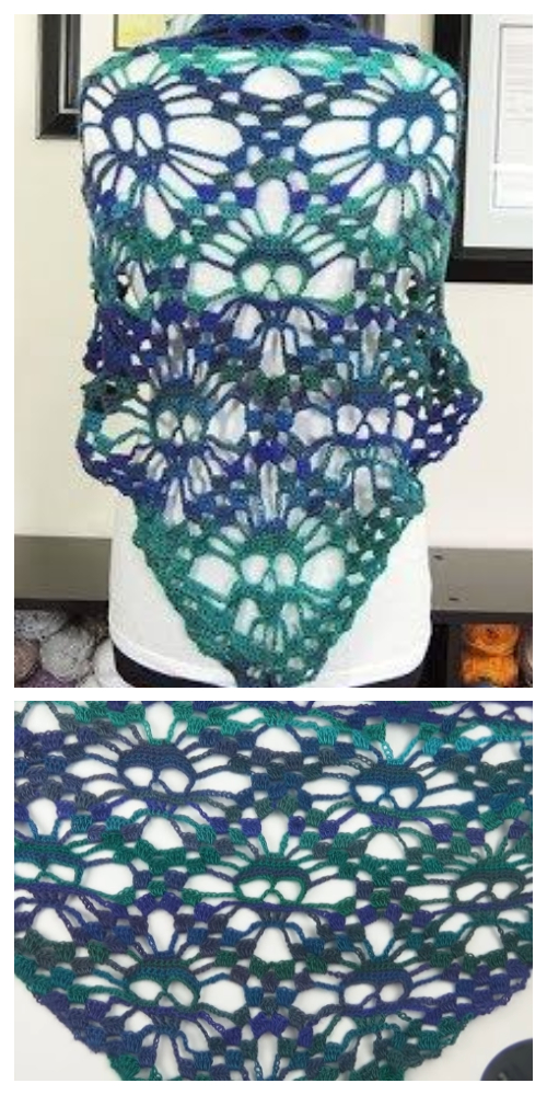 Fall Skull Shawl Free Crochet Pattern + Video