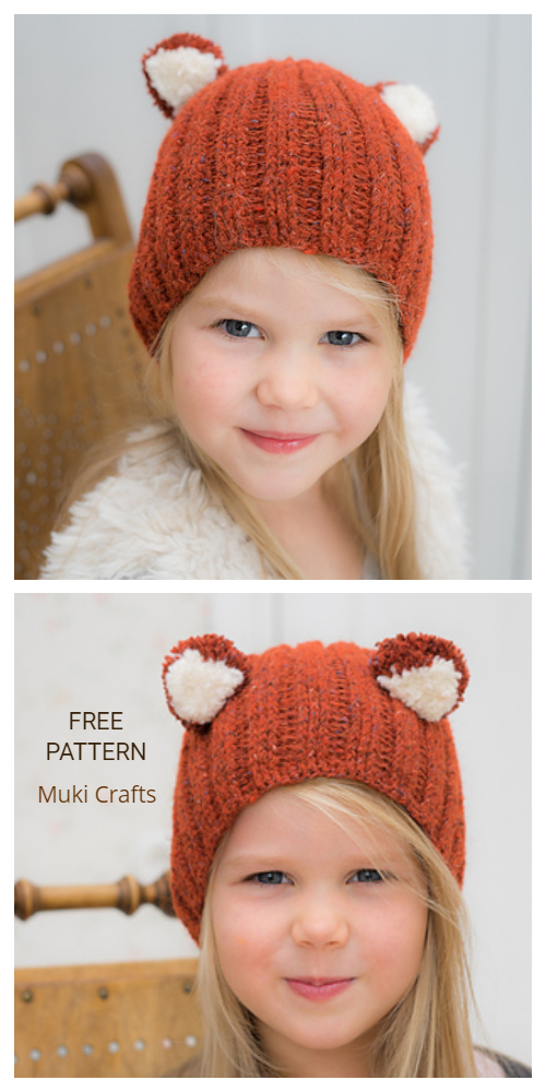 Crochet Fox Frisky Hat Free Crochet Patterns