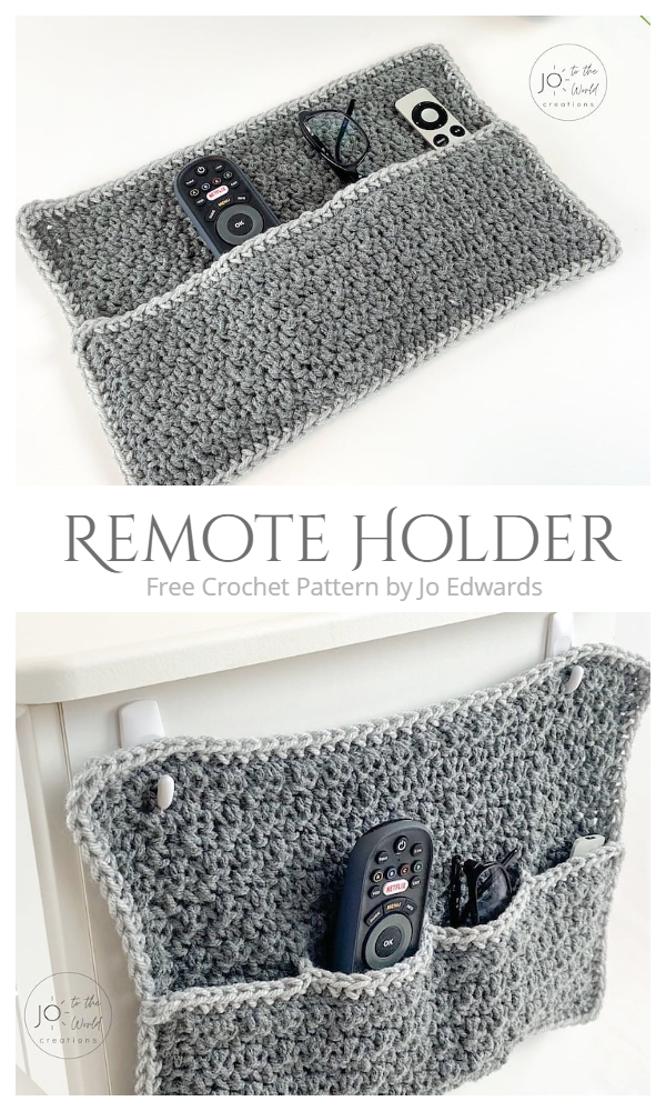 Remote Holder Organizer Free Crochet Patterns