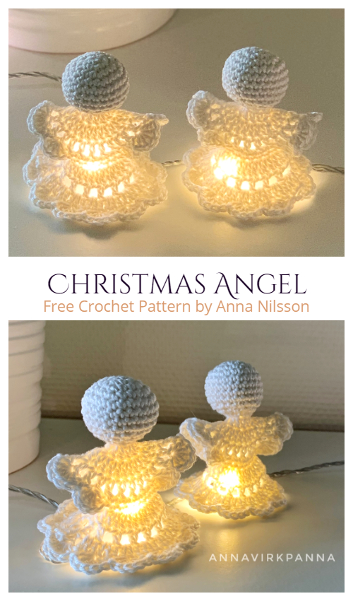 Easy Christmas Angel Ornament Free Crochet Patterns