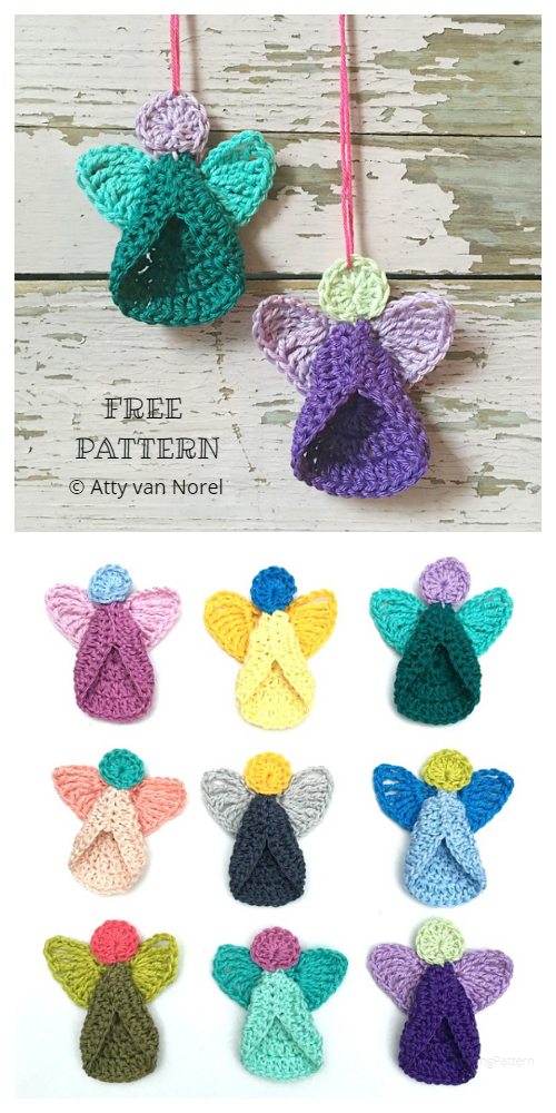 Easy Christmas Angel Ornament Free Crochet Patterns