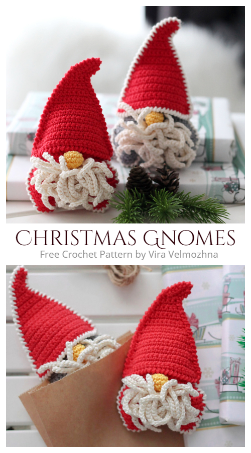 Crochet Christmas Gnomes Amigurumi Free Patterns